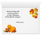 Herfst Producent Thanksgiving (Binenzijde Horizontaal (Onderkant))