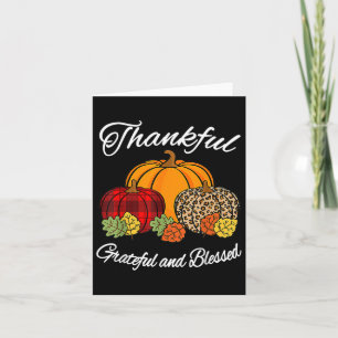 Herfst Pset Leopard Pumpkin Autumn Thanksgiving Wo Kaart