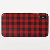 Herfst Pset Red Buffalo Check iPhone Hoesje Hoesje (Achterkant (horizontaal))