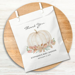 Herfst Pumpkin Baby shower Bedankzakje