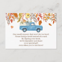 Herfst Pumpkin Baby shower Books for Baby Kaarten 
