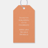 Herfst Pumpkin Baby shower Cadeaulabel (Achterkant)