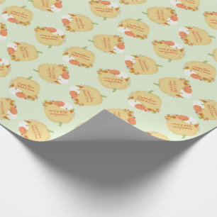 Herfst Pumpkin Baby shower Cadeaupapier