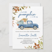 Herfst Pumpkin-Baby shower Kaart (Voorkant)