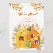 Herfst Pumpkin Bewegende Aankondiging (Voorkant / Achterkant)