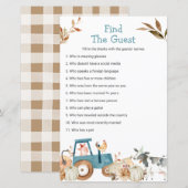 Herfst Pumpkin Boerderij Dier Zoek het gastspel (Voorkant / Achterkant)