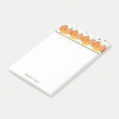 Herfst Pumpkin Border - Gepersonaliseerd Post-it® Notes (Schuin)