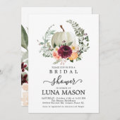 Herfst Pumpkin Bridal Shower Kaart (Voorkant / Achterkant)