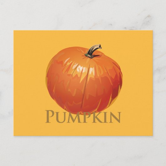 Herfst Pumpkin Briefkaart (Voorkant)