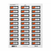 Herfst Pumpkin Buffalo Postlabel Etiket (Full Sheet)