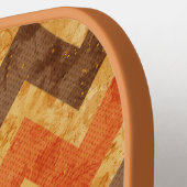 Herfst Pumpkin Chevron Pickleball Paddle (Links Detail)