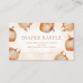 Herfst Pumpkin Diaper Raffle Informatiekaartje (Voorkant)