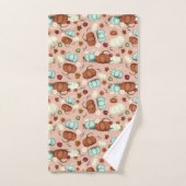 Herfst Pumpkin Floral Bad Handdoek (Handdoek)