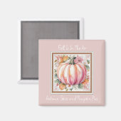 Herfst Pumpkin Floral Magneet (Voorkant / Achterkant)