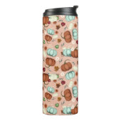 Herfst Pumpkin Floral Thermosbeker (Gedraaid links)