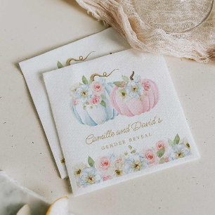 Herfst Pumpkin Gender onthullen Baby shower Servet