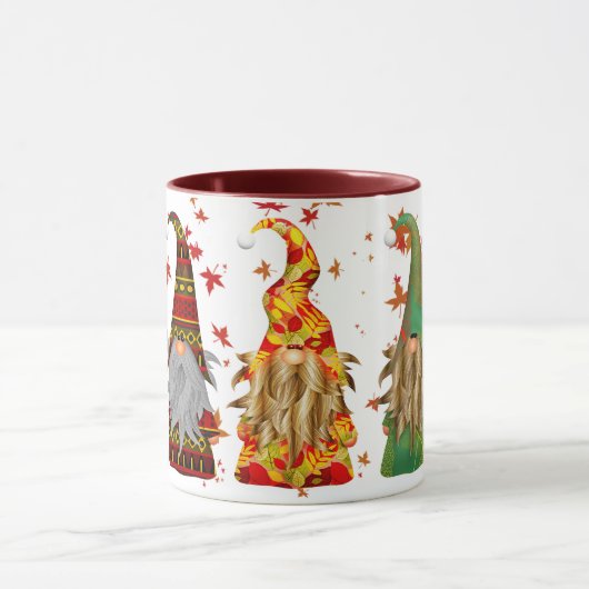 Herfst Pumpkin Gnomes Coffee Mok (Midden)