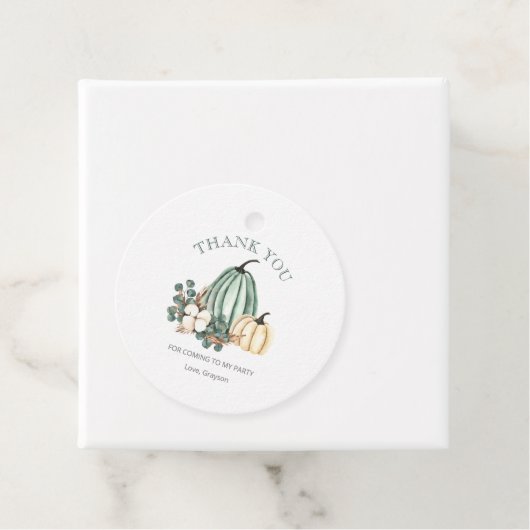 Herfst Pumpkin Hartelijk dank Bedankjes Labels (In situ)