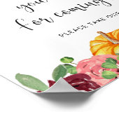 Herfst pumpkin Hartelijk dank voor uw komst Poster (Hoek)