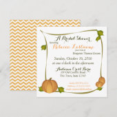 Herfst Pumpkin Harvest Vrijgezellenfeest Kaart (Voorkant / Achterkant)