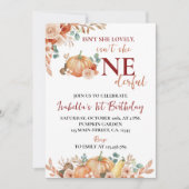 Herfst Pumpkin is niet haar ouderwetse verjaardag Kaart (Voorkant)