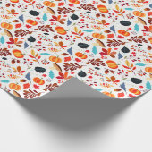Herfst Pumpkin & Leaf Cadeaupapier (Hoek)