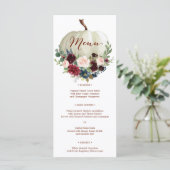 Herfst Pumpkin Menus - Menu (Staand voorkant)