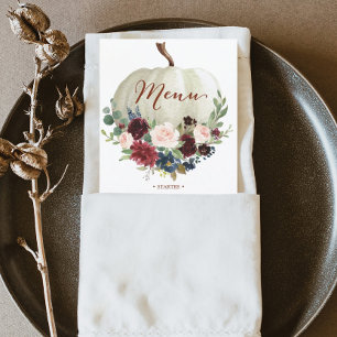 Herfst Pumpkin Menus - Menu