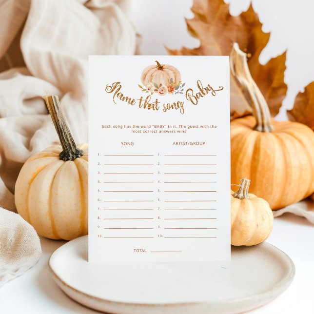 Herfst pumpkin Name die het baby shower van het li (Creator heeft geüpload)