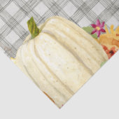 Herfst Pumpkin Oranje Wit leder Grijze buffelplaat Tissuepapier (Detail)