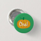Herfst Pumpkin Patch 1e verjaardag Ronde Button 3,2 Cm (Voorkant /achterkant)