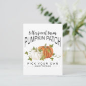 HERFST PUMPKIN PATCH BRIEFKAART (Staand voorkant)