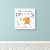 HERFST PUMPKIN PATCH CANVAS AFDRUK (Insitu (Houten vloer))