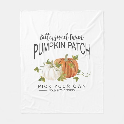 HERFST PUMPKIN PATCH FLEECE DEKEN (Voorkant)