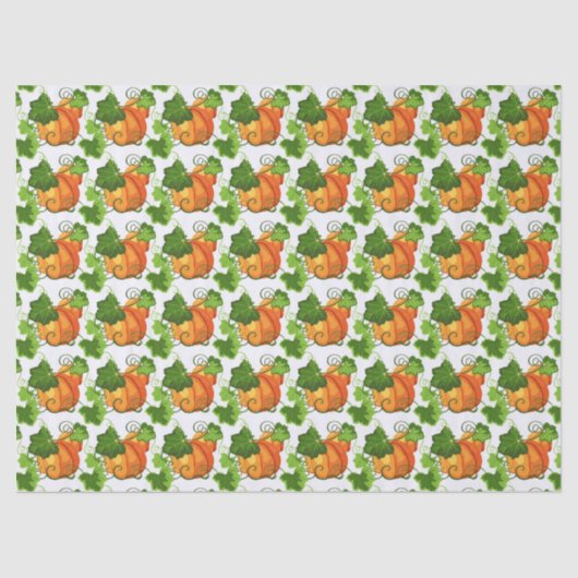 Herfst Pumpkin Patch Tissuepapier (Voorkant)