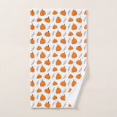 Herfst Pumpkin Pattern Bad Handdoek (Handdoek)