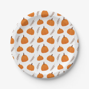 Herfst Pumpkin Pattern Papieren Bordje