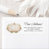 Herfst Pumpkin Return-adreslabel Etiket (Insitu)