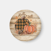 Herfst Pumpkin Round Magnet