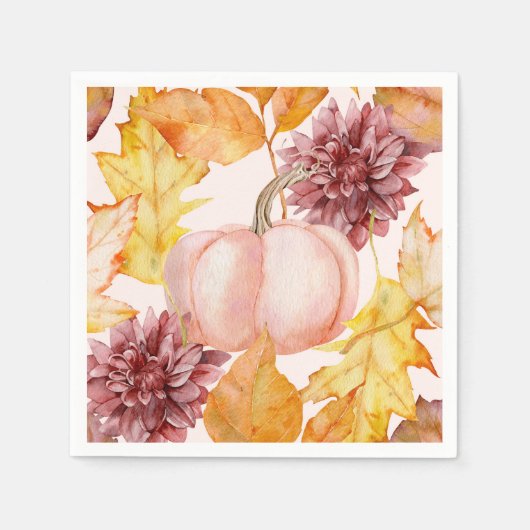 Herfst Pumpkin Servet (Voorkant)