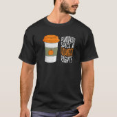 Herfst Pumpkin Spice en grondrechten T-shirt (Voorkant)