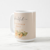 Herfst Pumpkin - Thanksgiving bedankt voor  Koffiemok (Voorkant links)