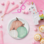Herfst Pumpkin Trio Papieren Bordje (Feest)