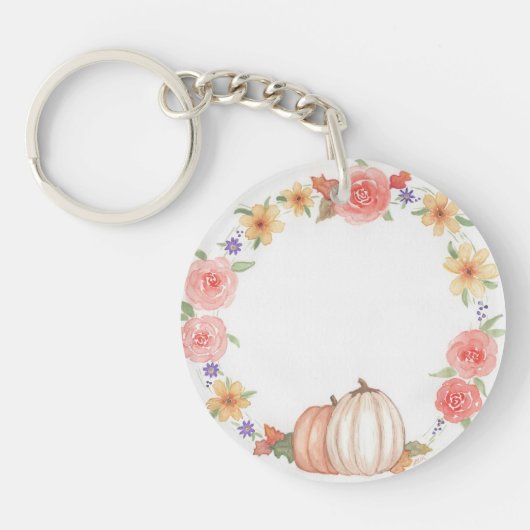 Herfst Pumpkin Trio Sleutelhanger (Voorkant)