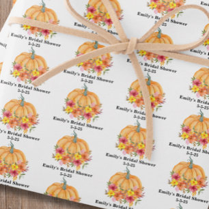 Herfst Pumpkin Vrijgezellenfeest Inpakpapier Vel