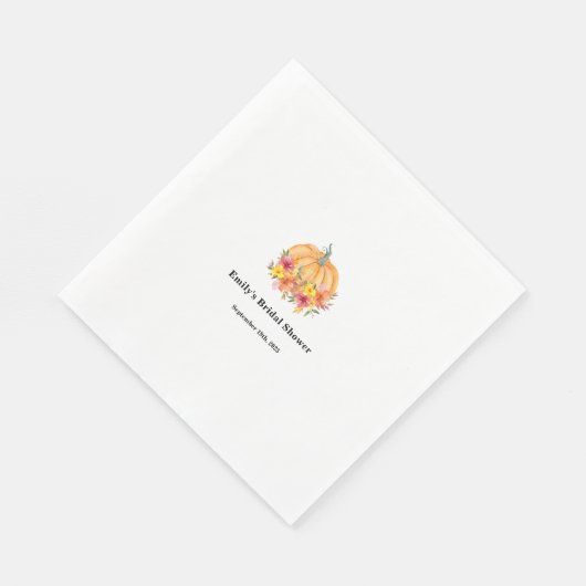 Herfst Pumpkin Vrijgezellenfeest Servet (Hoek)