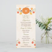 Herfst Pumpkin Wedding Menu (Staand voorkant)