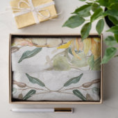 Herfst Pumpkin Zonnebloem Waterverf Floral ontbind Tissuepapier (Geschenk)