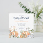 Herfst Pumpkins Baby Sprinkle Kaart (Staand voorkant)