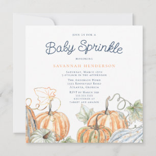 Herfst Pumpkins Baby Sprinkle Kaart